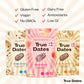 True Dates Sweet Flavor Variety - Vegan Candied Dates (Creamy Peanut Butter, Cookie Dough, Sweet Peach) - 3-3.5 Ounce Bags, No Added Sugar