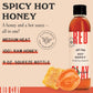 Red Clay Hot Honey - Gluten Free - Paleo Spicy Honey - 100% Pure, Raw Wildflower Honey - Infused Honey With Habanero Peppers - Sweet With A Kick Of Heat - Great For Spicy Pizza Topping & More - 9 Oz