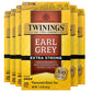 Twinings Earl Grey Extra Strong Black Tea Individually Wrapped Bags, 20 Count (Pack of 6), Flavoured with Citrus and Bergamot, C