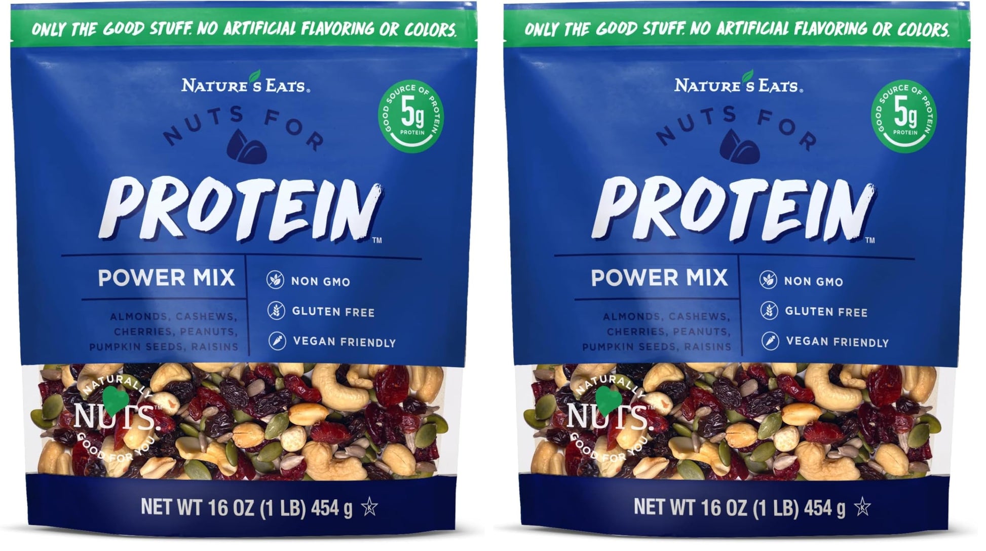 Natures Eats Protein Trail Mix, 16 Oz (Pack of 2)