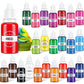 Cherrysea Food Coloring Set - 24 Vibrant Liquid Dyes, Tasteless, 0.35 Fl Oz Bottles, Perfect for Baking, Icing, and DIY Crafts