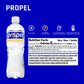 Propel Lemon Zero Calorie Sports Drinking Water with Electrolytes & Vitamins C&E, 16.9 Fl Oz Bottles, Pack of 12