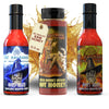 3-Pack Gourmet Hot Sauce Gift Set | Odins Wrath Carolina Reaper Sauce, Scotch Bonnet Infused Hot Honey, & 5 Million Scoville Extract Carolina Reaper Sauce (Extreme Heat) | Th Ragnarok Hot Sauce Company