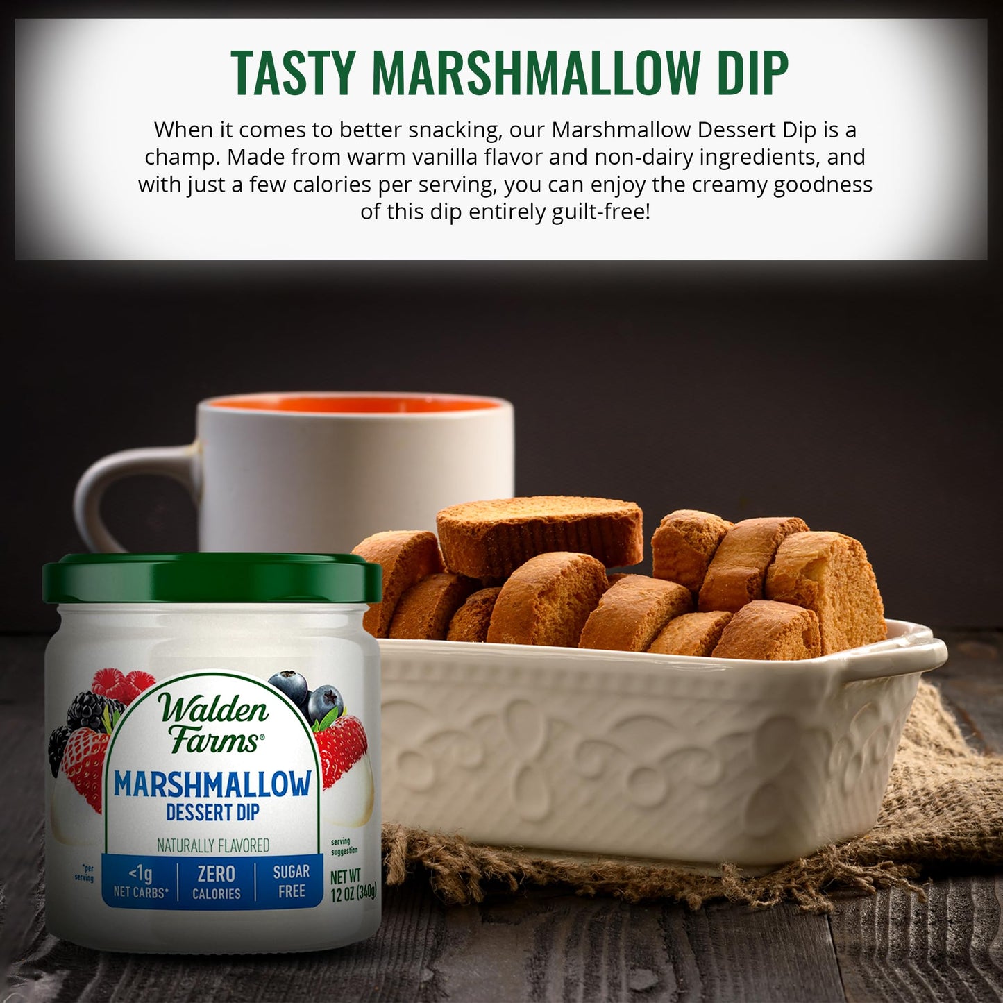Walden Farms Dessert Dip (12 Fl Oz (Pack Of 2), Variety Of, Chocolate, Marshmallow)