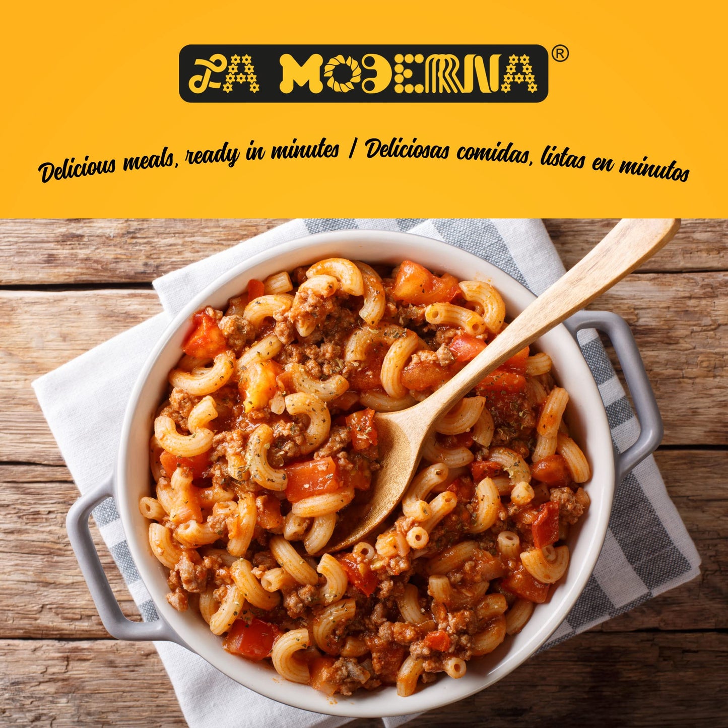 La Moderna, Codos, Pasta, Hecha Con Sémola De Trigo Durum, Enriquecida Con Vitaminas Y Hierro, 16 Oz