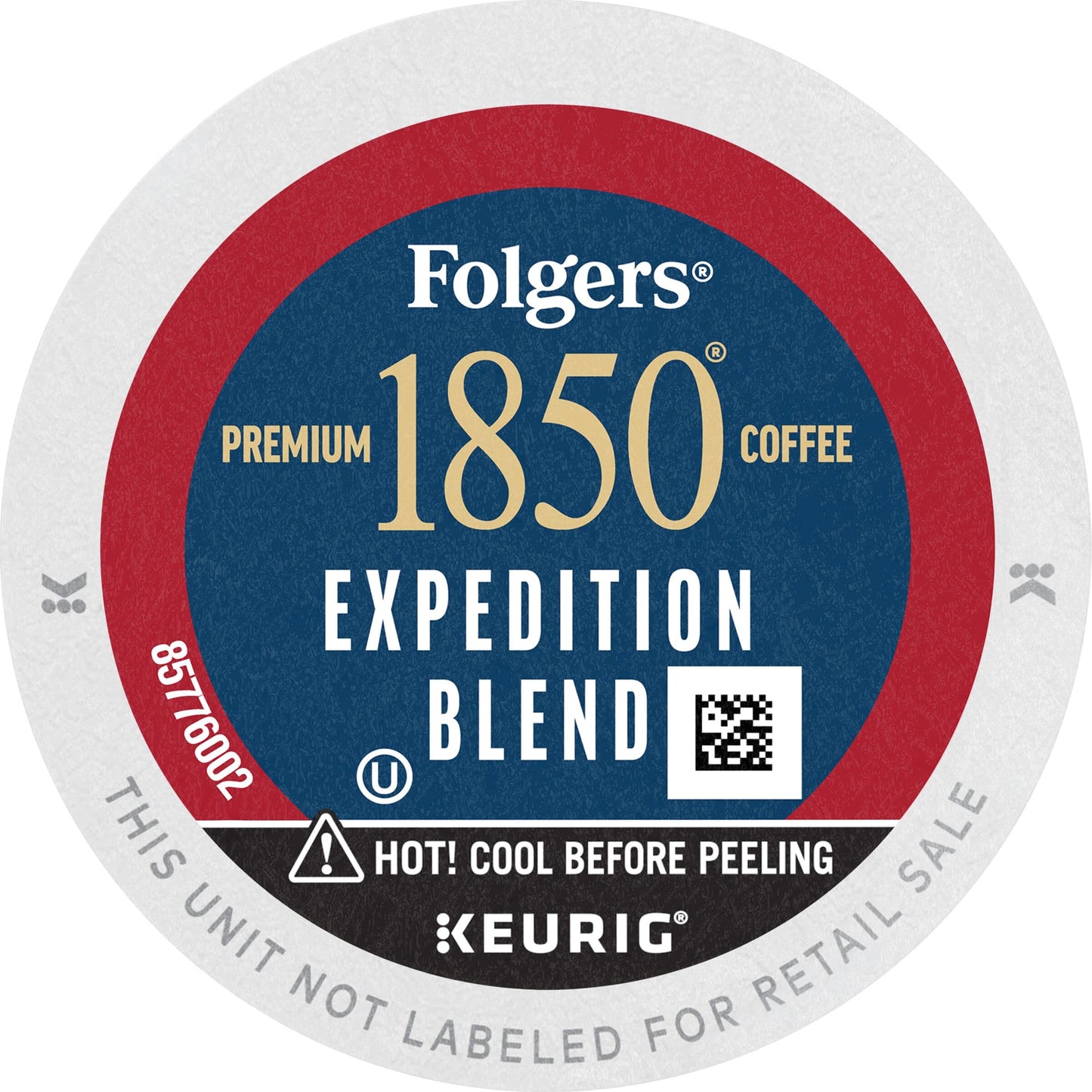 1850 by Folgers Pioneer Blend Medium Roast Coffee, 96 Keurig K-Cup Pods, 24 Count (Pack of 4)