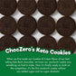 Choczero Mint Creme Chocolate Sandwich Cookies, Gluten Free, No Added Sugar, High In Fiber, Keto Friendly Dunkies (1 Box, 9Oz)
