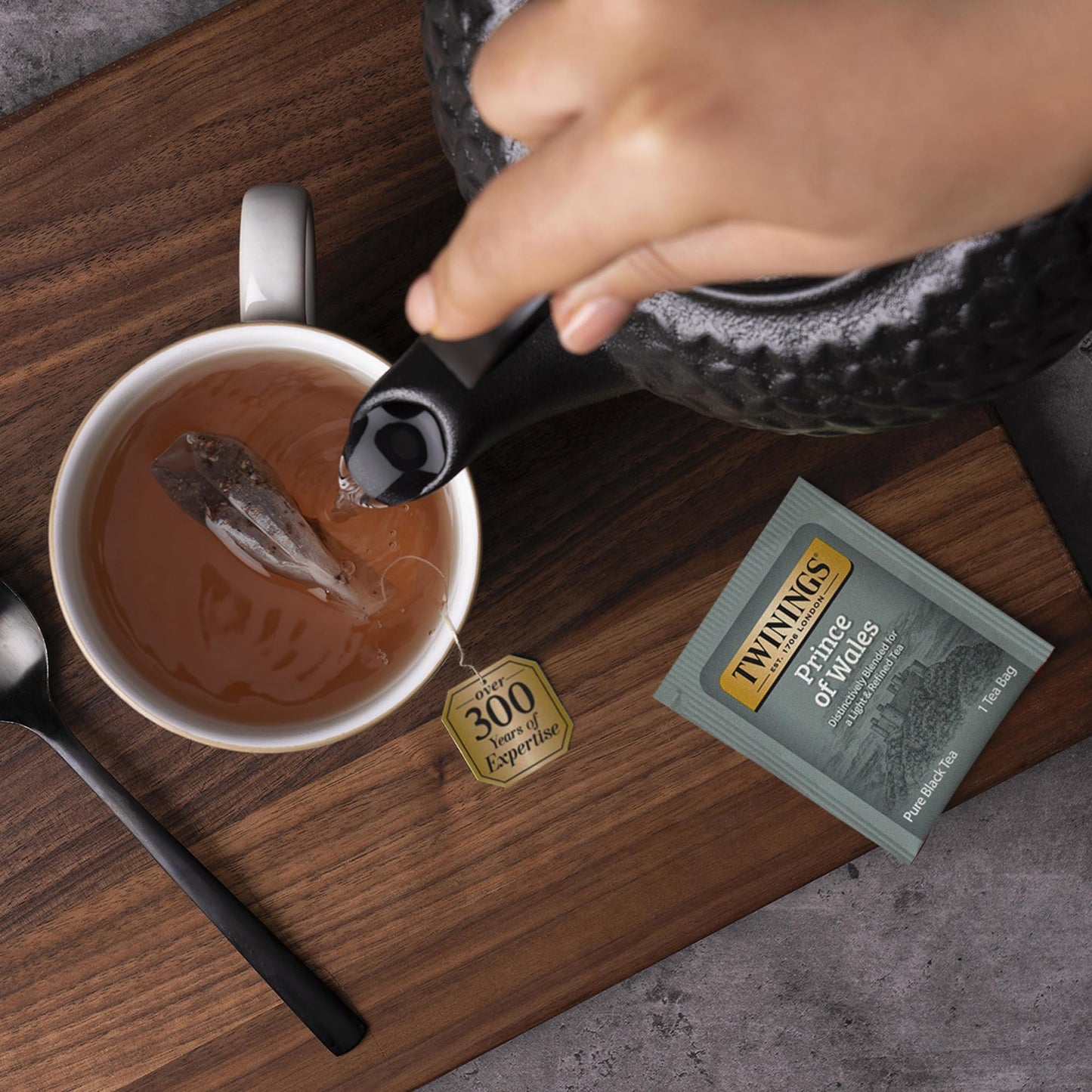 Twinings Prince of Wales Black Tea, 20 Count (Pack of 6), Velvety Smooth, Caffeinated, Hot or Iced, Model 05323