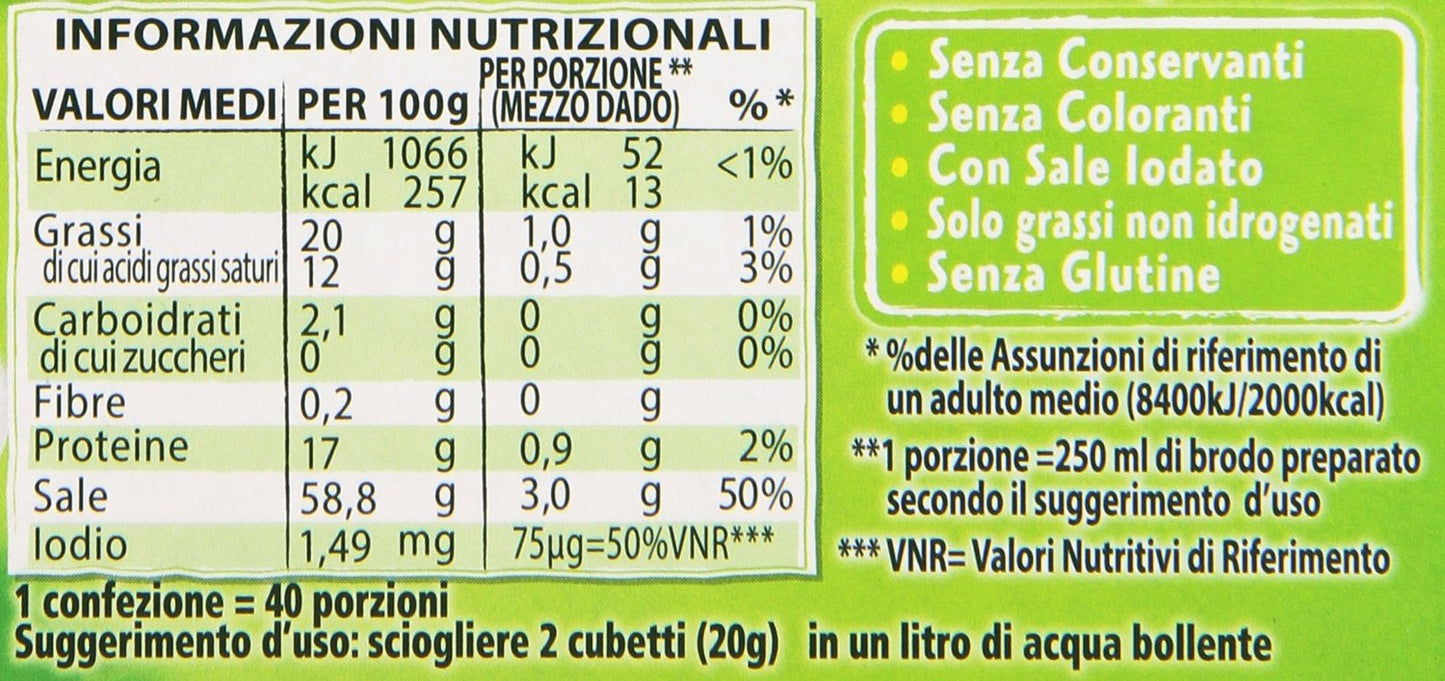 Star: Il Mio Dado Classico Bouillon Cubes, Classic Taste Pack of 20, 10g Each Pack of 2 [ Italian Import ]