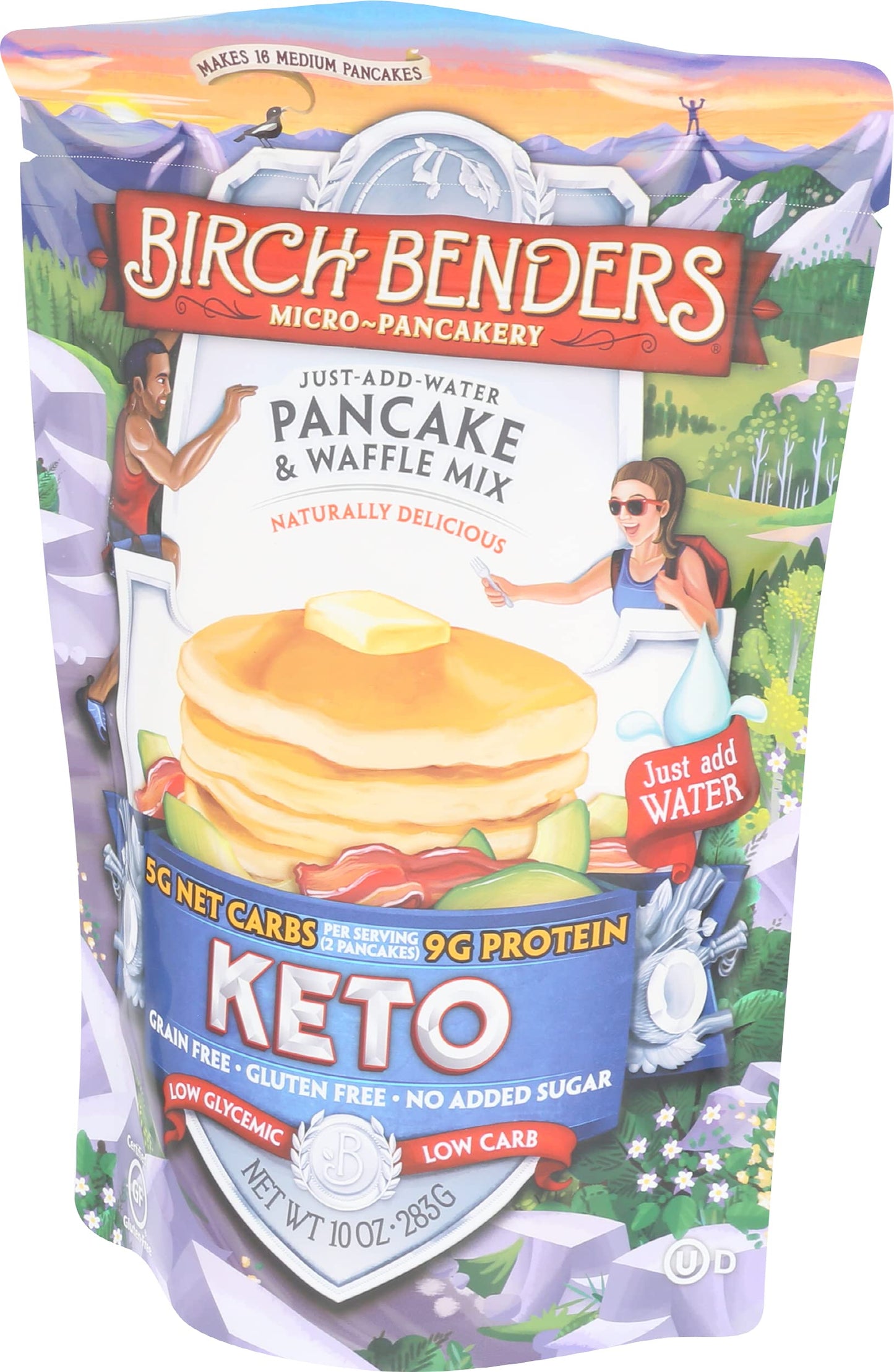 Birch Benders Griddle Cakes, Pancake Waffle Mix Keto, 10 Ounce