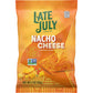 Late July Snacks, Nacho Cheese Tortilla Chips, 2-oz. Bag (Pack of 6)