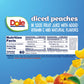 Dole Fruit Bowls Diced Peaches in 100% Juice Snacks, 4oz 12 Total Cups, Gluten & Dairy Free, Bulk Lunch Snacks for Kids & Adults
