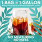 Sarasota Tea  1 Gallon Tea Bags  Gourmet Black Orange Pekoe Iced Tea Bags  Iced Tea Packs  (48 Count)