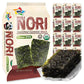 Kimnori Seasoned Seaweed Snacks Sheets - Organic Korean Bbq Flavor 12 Individual Packs Roasted Crispy Premium 100% Natural Laver
