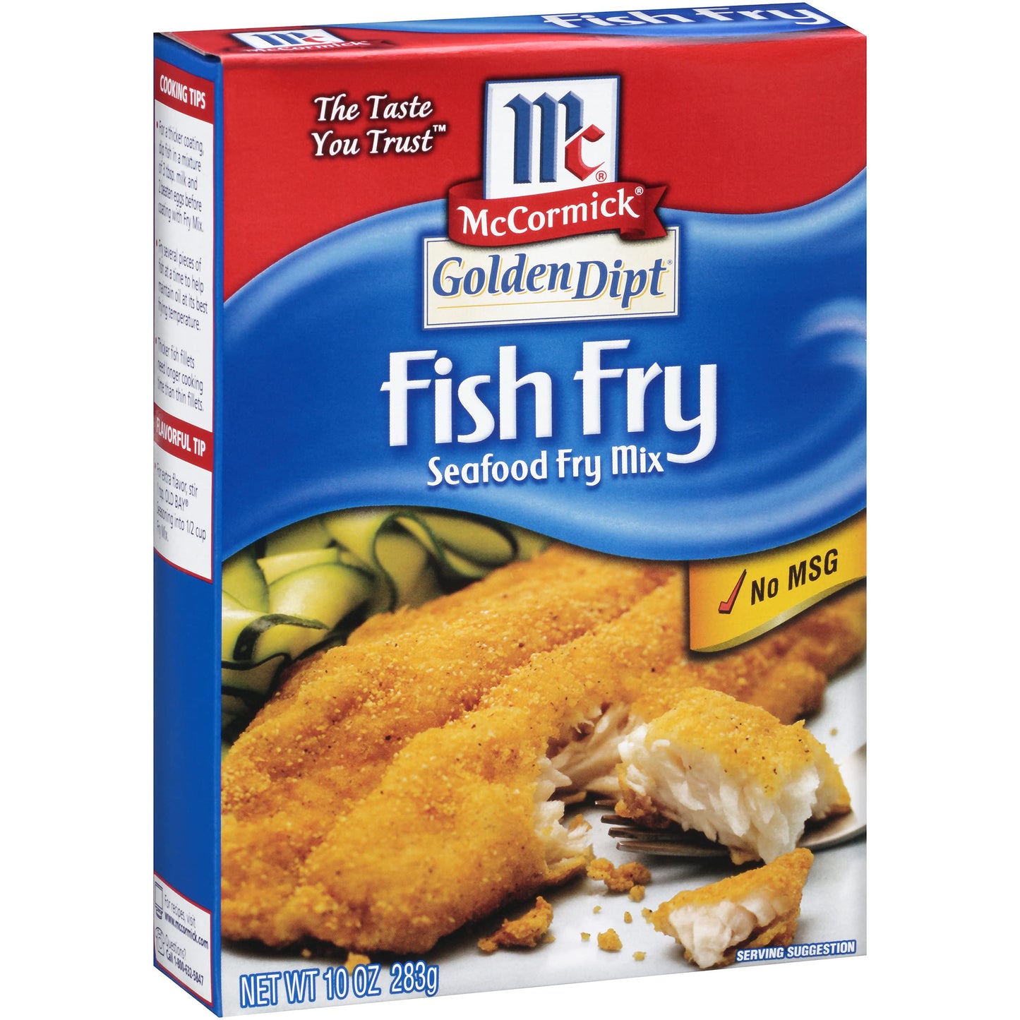 McCormick Fish Fry Seafood Fry Mix, 10 oz, Pack of 8 - Crispy Coating for Fish and Seafood