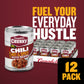 Campbells Chunky Hot And Spicy Chili With Beans, 16.5 Oz Can (12 Pack)