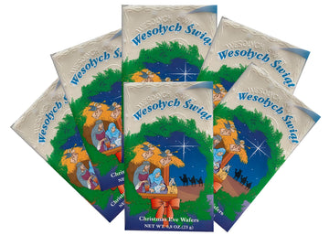 Traditional Polish Christmas Wafers Oplatki Set Of 30 (12 Large & 18 Small). Product Of Poland. By Granda.