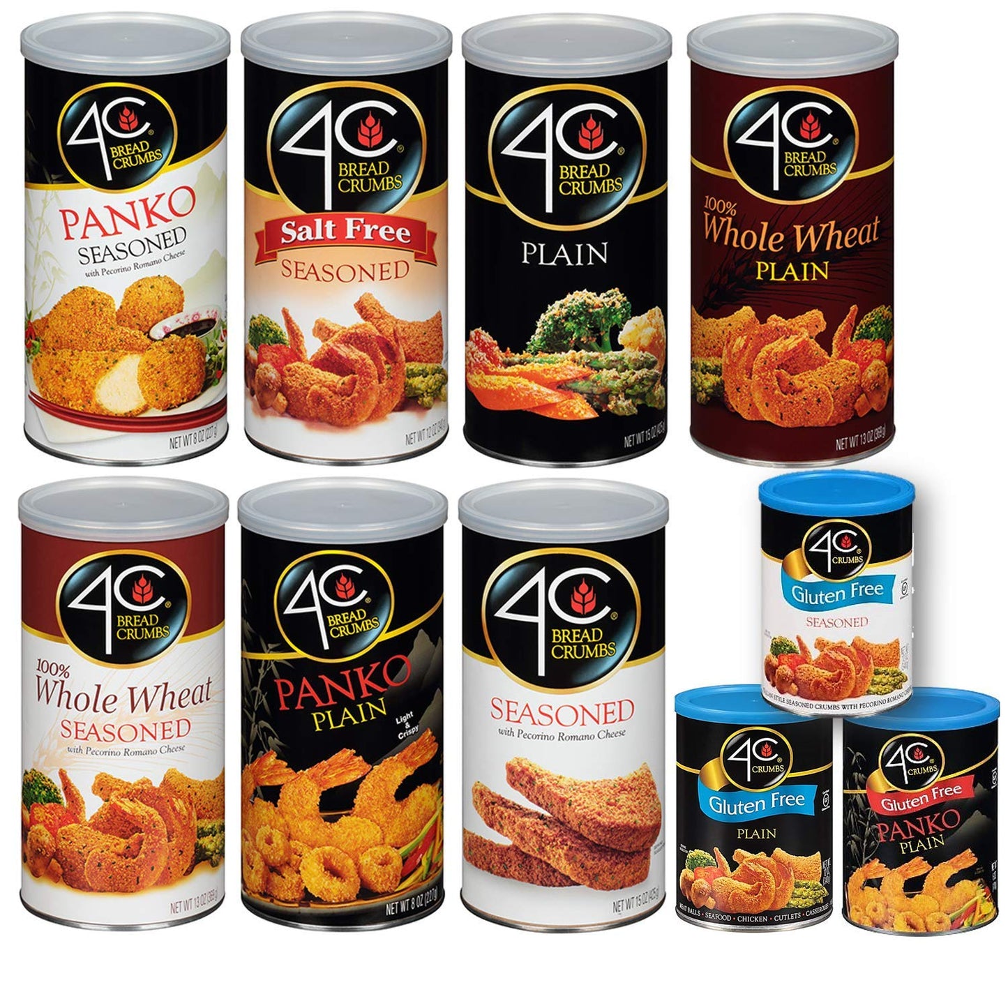 4C Seasoned Bread Cspirit-inspired flavorbs, 92 oz, Pack of 2, Crisp Color, Model 58685
