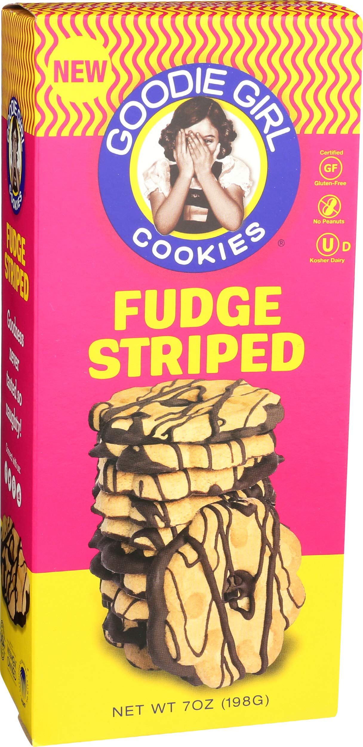 GOODIE GIRL Fudge Striped Cookies, 7 Ounce