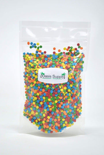 Edible Confetti Sprinkles, Primary Color Sequins, 8 Ounces, For Cake and Cookie Decoration