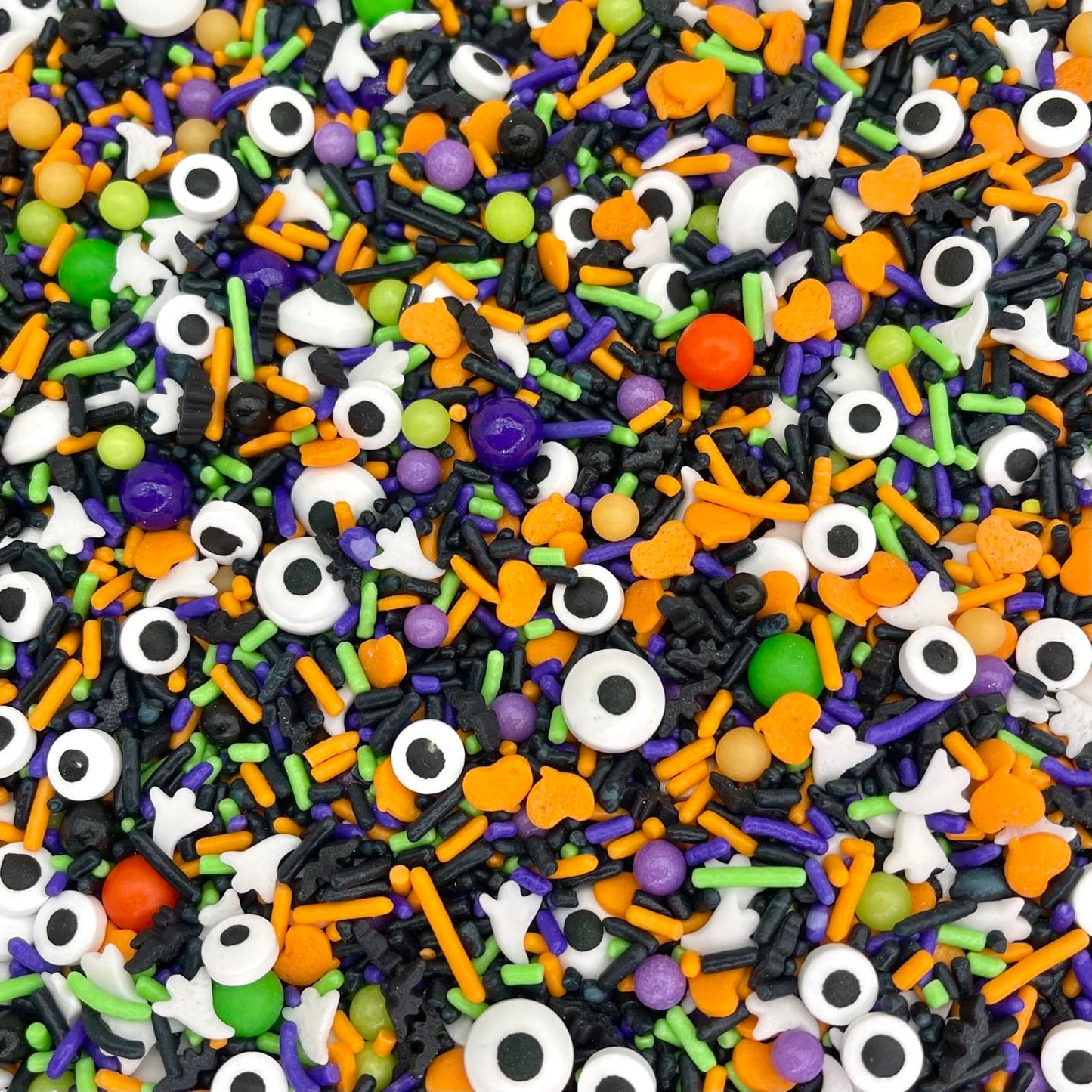 Manvscakes Halloween Sprinkles - Edible Themed Sprinkles for Cake and Cookie Decorating - 8oz - Yellow, Orange, Purple