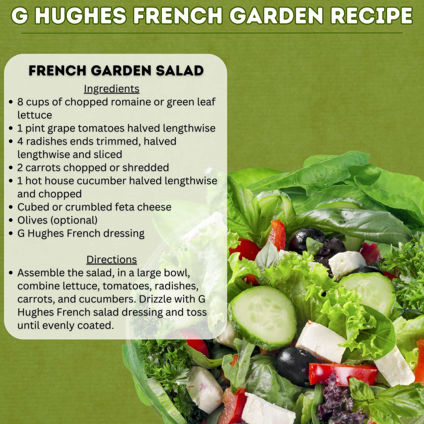 G Hughes Sugar Free French Style Dressing - Sugar Free French Dressing, French Dressing For Salad, Gluten Free French Salad Dres