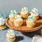 Cyodoos 40 Pcs Edible Dinosaur Cupcake Toppers Wafer Paper Dinosaur Baby Dinosaur Cupcake Drink Topper Children'S Birthday Party
