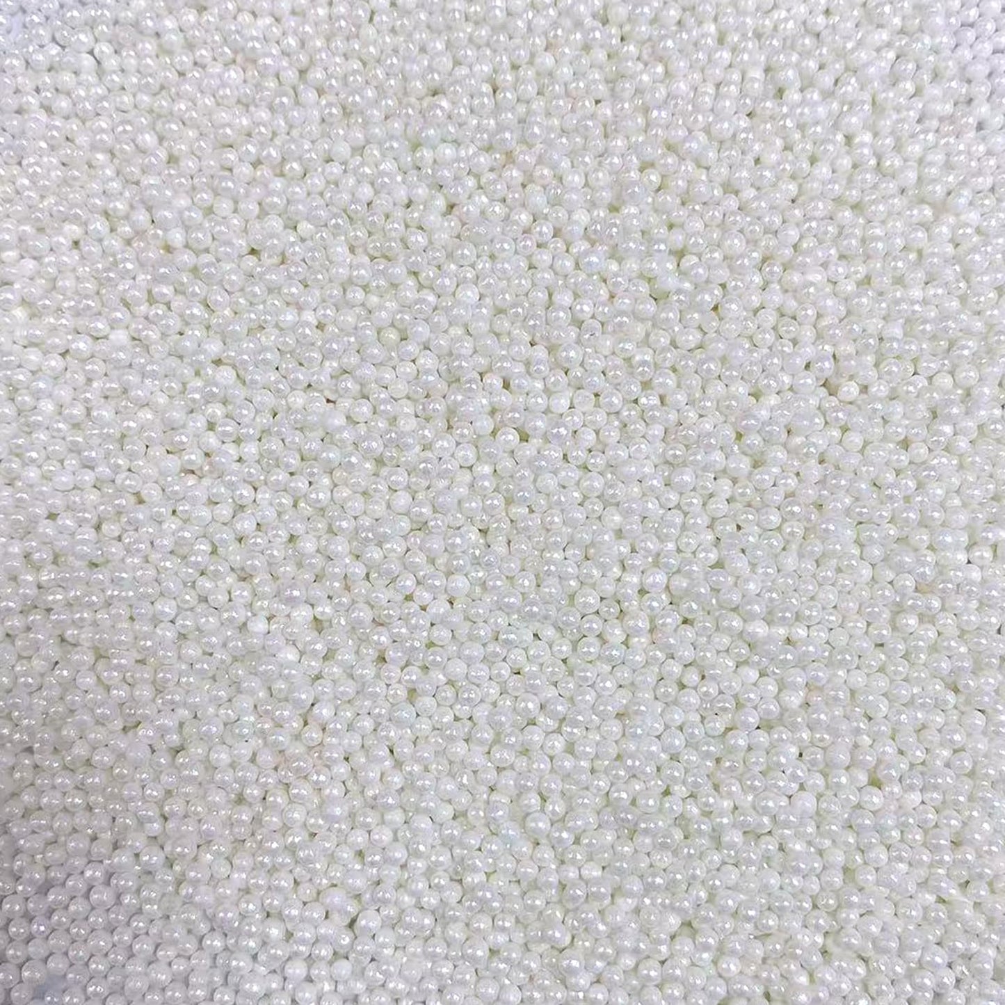 Philaeec White Nonpareils Sprinkle 2Mm Mini Peals Sprinkle Edible For Cake Decoration Cupcake Topper Cookie Baking Decorations H