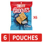 Cheez-It Grooves Crunchy Cheese Crackers, Snack Crackers, Lunch Snacks, Zesty Cheddar Ranch (6 Pouches)