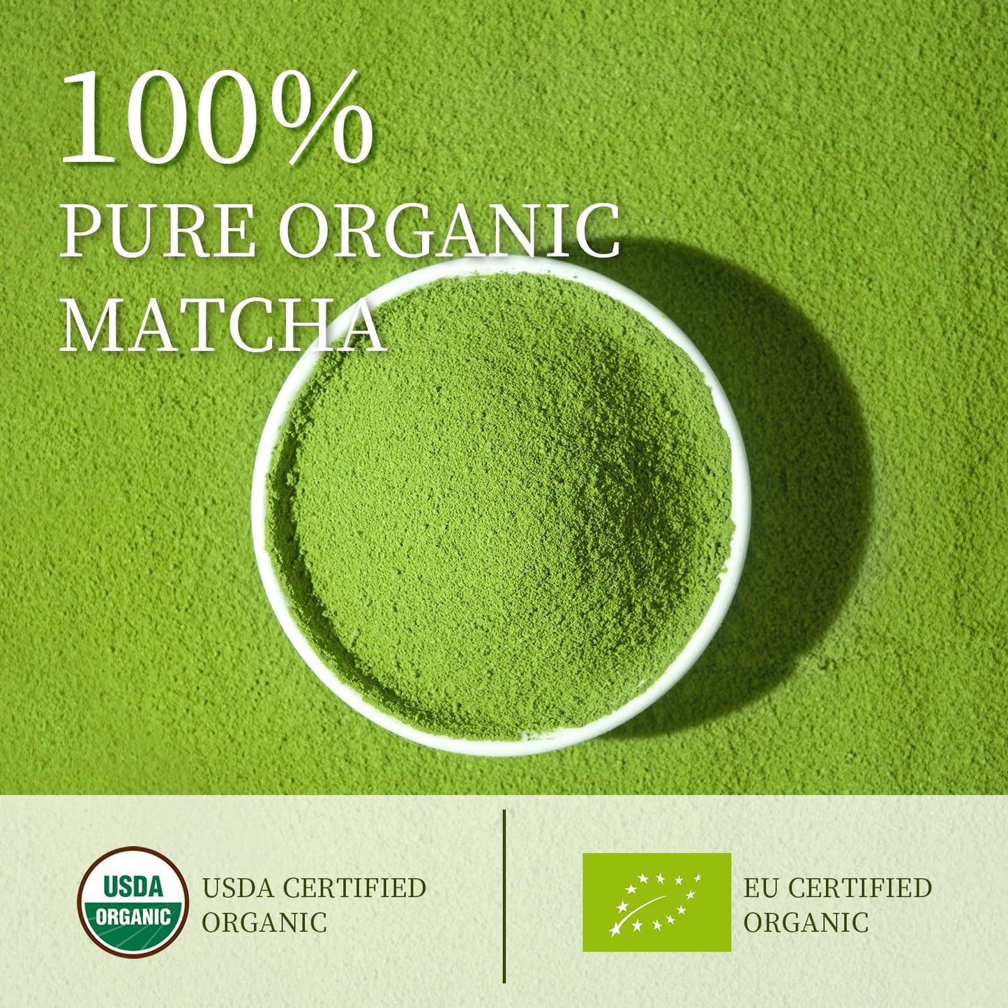 Chaism Ceremonial Grade Matcha Green Tea Powder - USDA Organic, Gluten-Free, Vegan, 1.06oz Tin - 100% Pure, No Additives