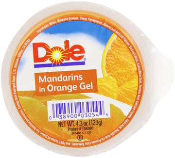 Dole Mandarin in Orange Gel, 4.3-Ounce Cups (Pack of 36)