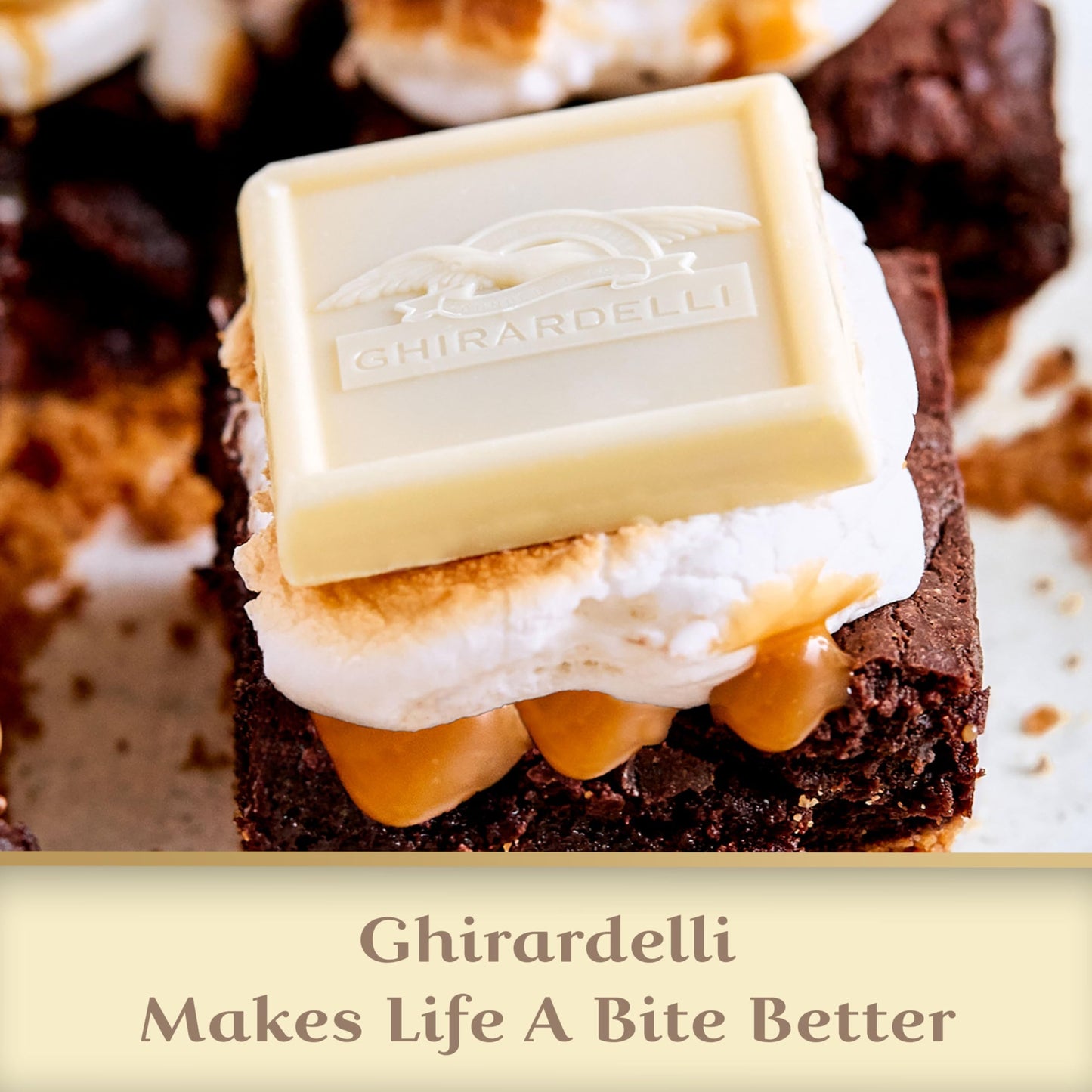 Ghirardelli White Chocolate Caramel Squares, 5 Oz Bag (Pack Of 6)