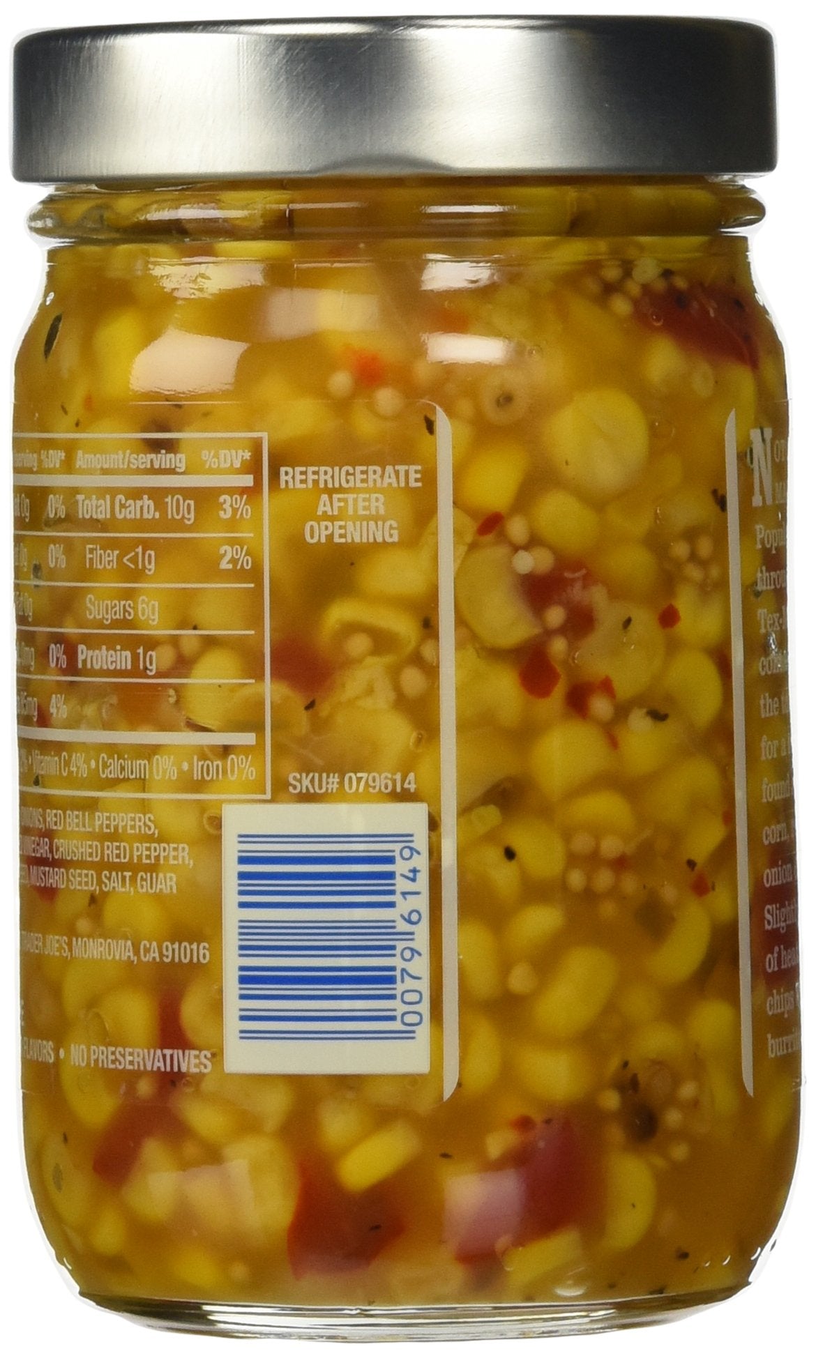 Trader Joe'S Corn And Chile Tomato-Less Salsa 13.75 Oz