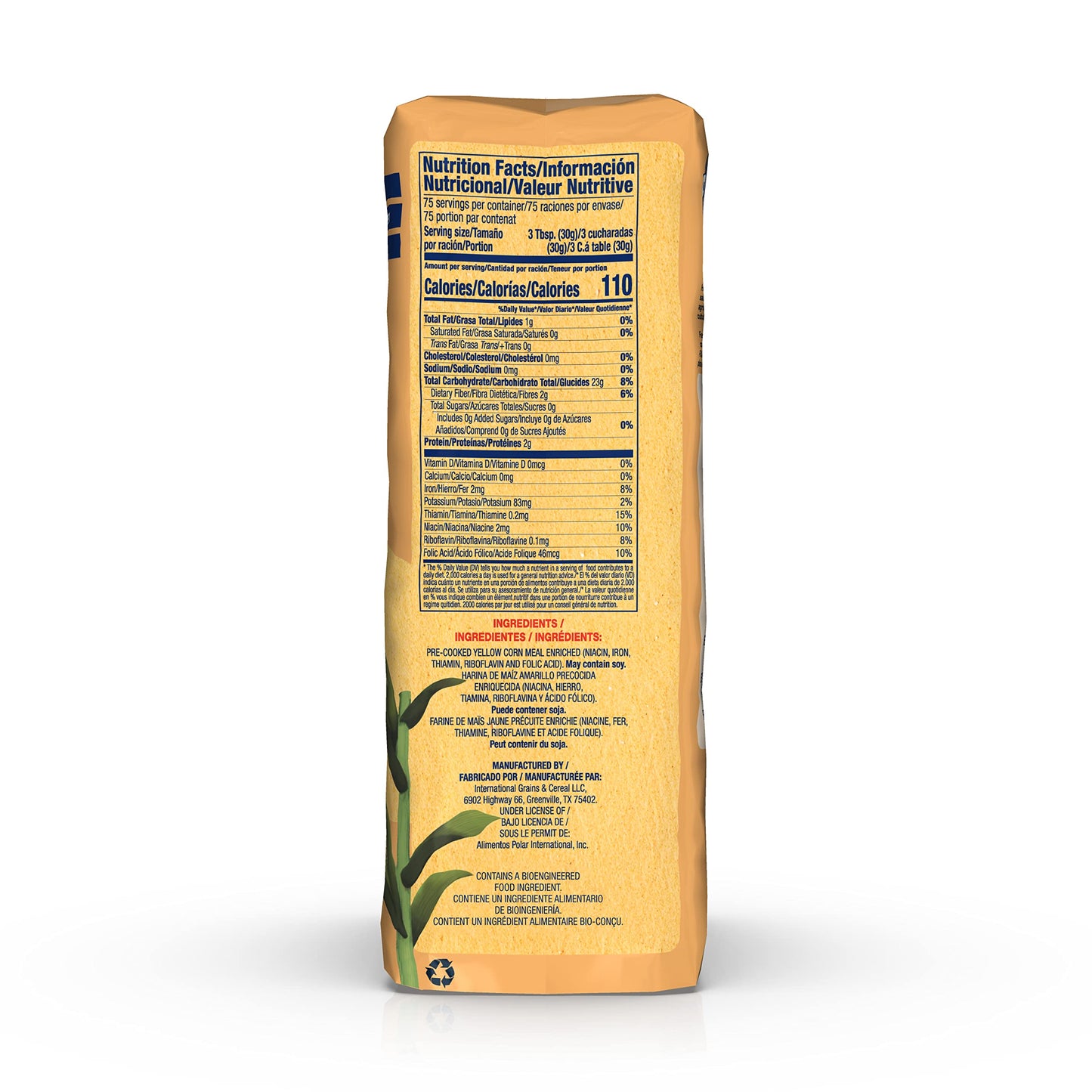 P.A.N. Yellow Corn Meal - Pre-Cooked Gluten Free And Kosher Flour For Arepas, 2.27 Kg (5 Lb) (Pack Of 4)