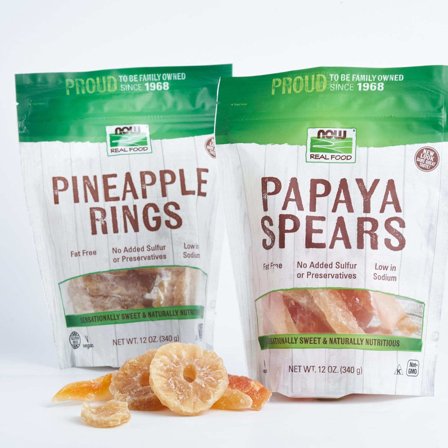 Now Foods, Pineapple Rings, No Preservatives Or Added Sulfur, Low-Sodium, 12-Ounce (Packaging May Vary)