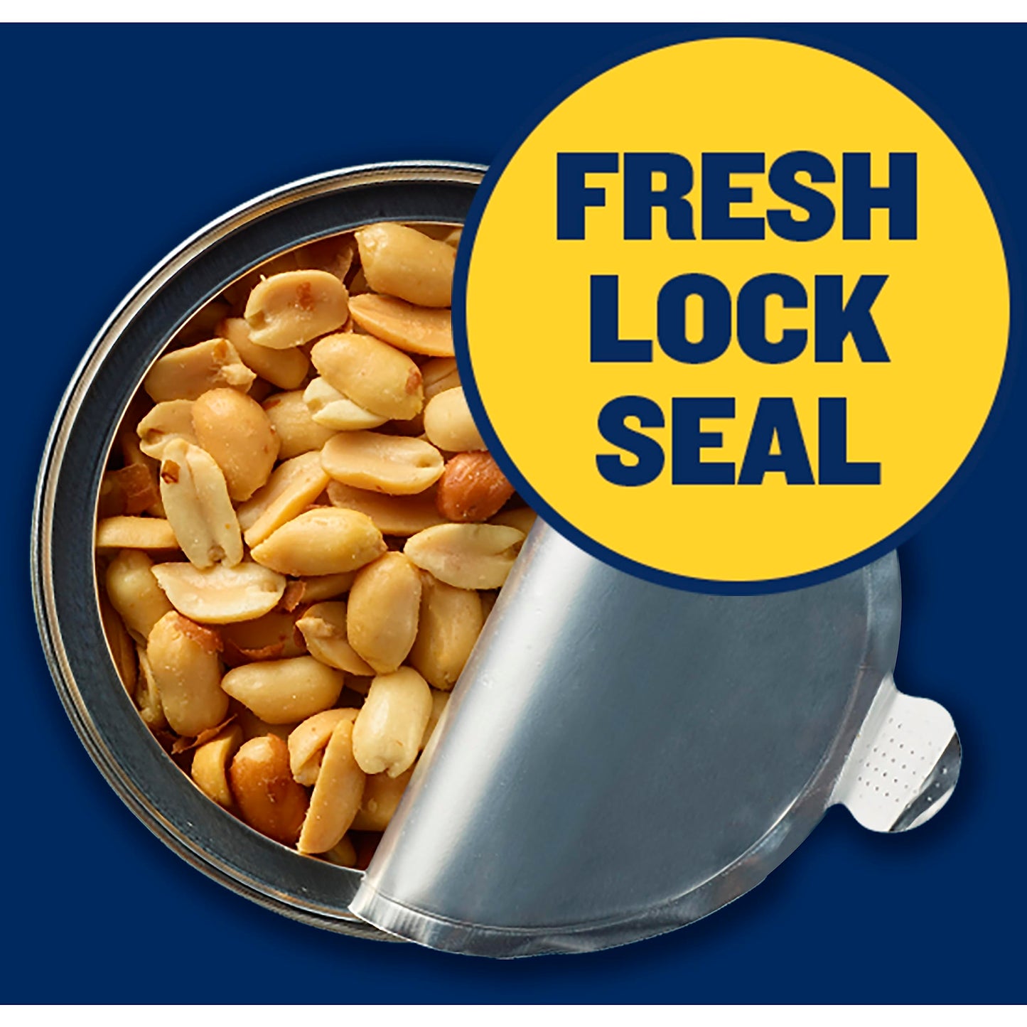 PLANTERS Salted Cocktail Peanuts, Plant-Based Protein, 16 Oz Jar (Pack of 6)