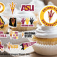 Arizona State Cupcake Toppers (24 Pcs) Arizona State Party Supplies For Football, Birthday Gift, Graduation Party Decorations (A