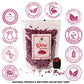Cure Wid Pure Organic Dried Rose Petals, Food-Grade Edible, 4 oz, Non-GMO, Gluten-Free, Muted Red & Brown, Resealable Bag