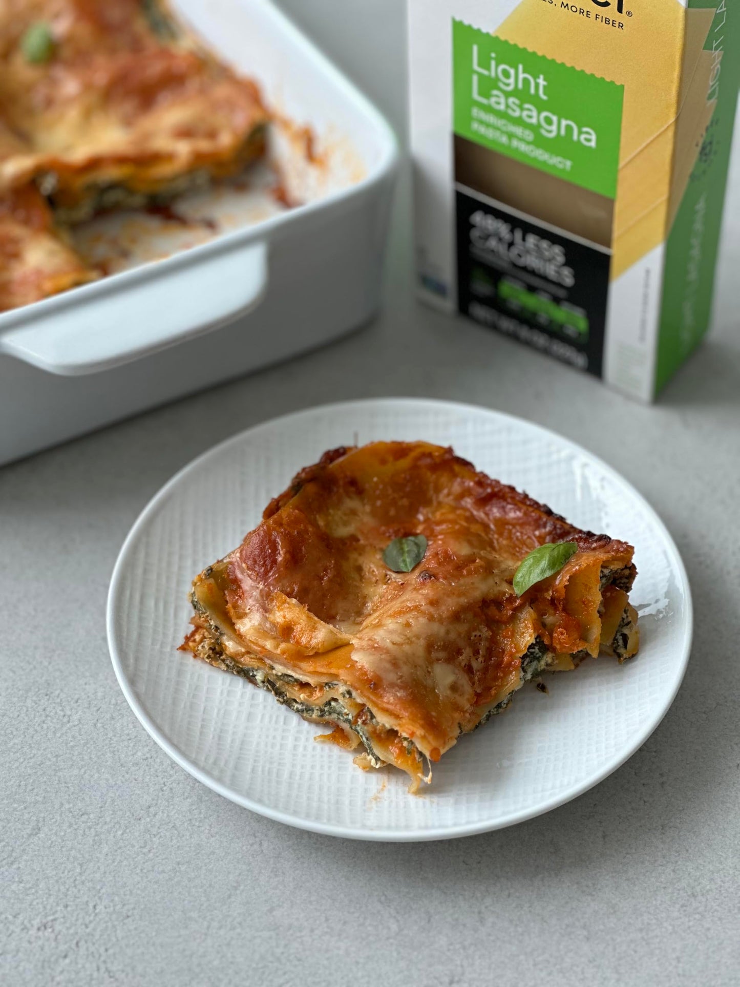 Fiber Gourmet Pasta - Light Lasagna Pasta - Low Net Carb, Fiber-Rich, Low Calorie, Healthy Pasta - Made In Italy, Kosher, Vegan,