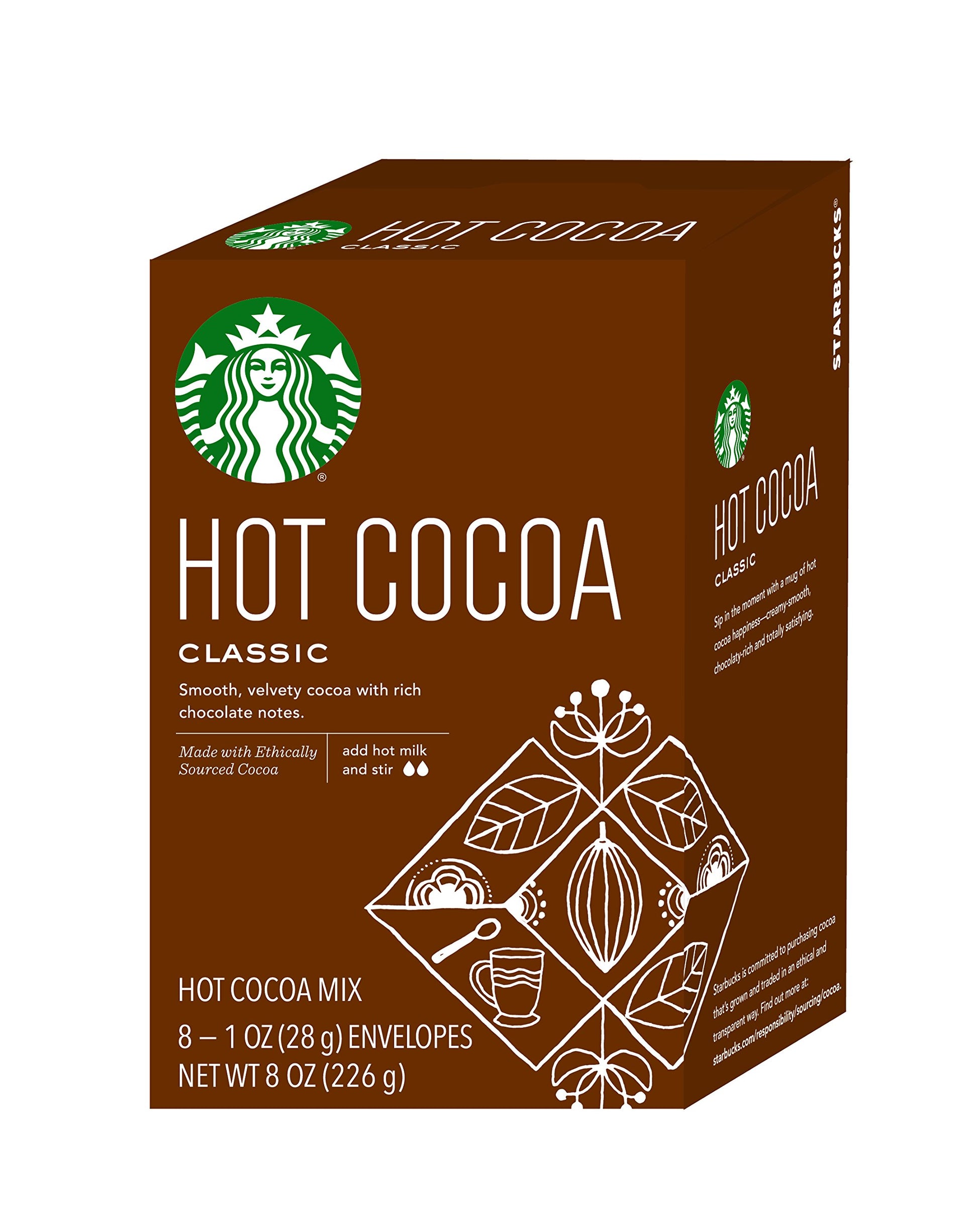 Starbucks Hot Cocoa Mix, Classic, 8 Count (Pack of 6)