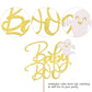 Rssta i Cake Topper - Spooky Baby Boo Ghost Pick for Halloween Party - Gold - Model XM120-Gold - Paper Material