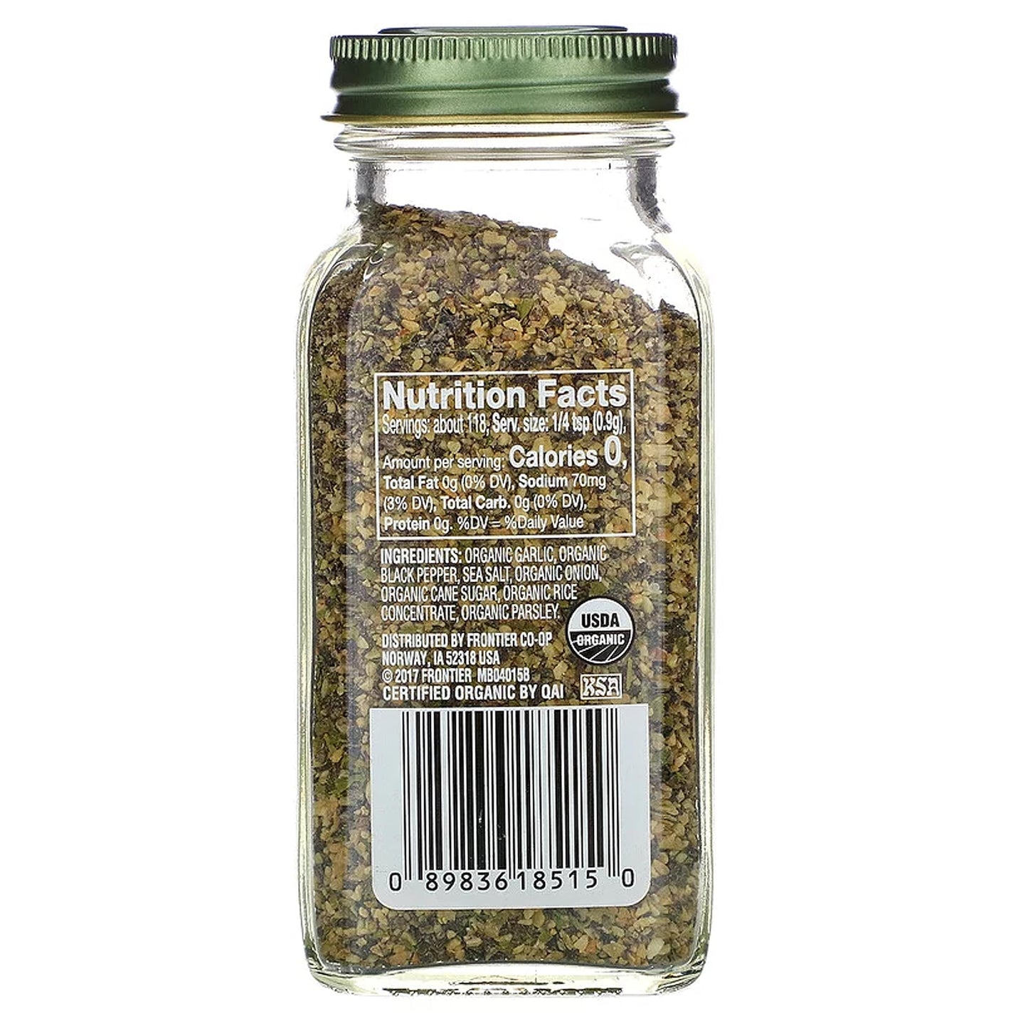 Simply Organic Garlic Pepper, Certified Organic | 3.73 Oz | Pack Of 12