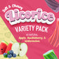 Wiley Wallaby Licorice 10 Ounce Variety Pack - Huckleberry, Apple & Watermelon Classic Gourmet Australian Style Soft & Chewy Lic