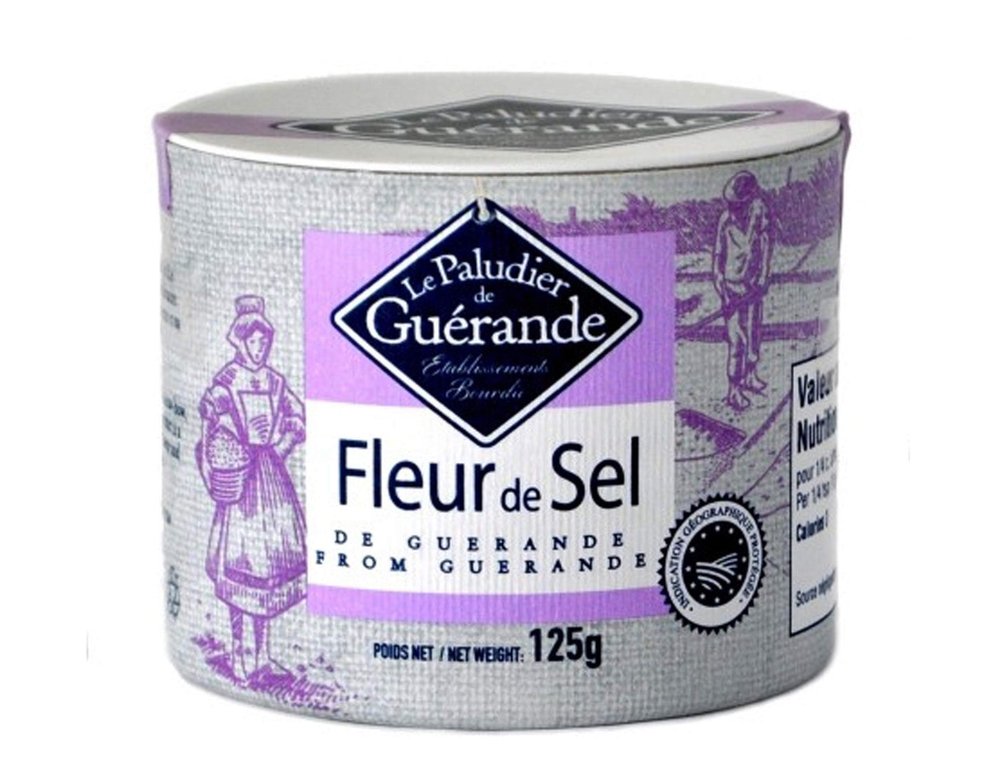 The French Farm Fleur de Sel de Guerande - French finest sea salt Le Paludier 4.4 oz