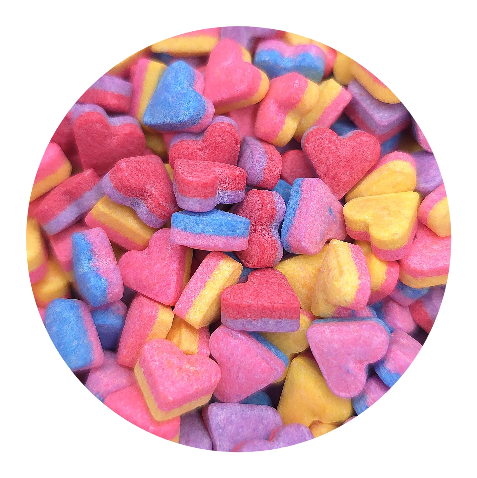 NCS Red, Yellow, Blue, Pink, and Purple Hearts Edible Candy Sprinkles, 8 ounces - Great for Cupcakes, Cookies, Cakes, Cakes Pops