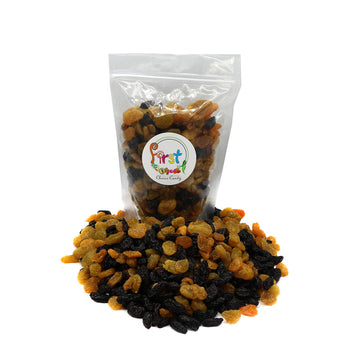 Firstchoicecandy Jumbo Seedless Raisins Great Snacks (Mix Golden & Black, 2 Pound)