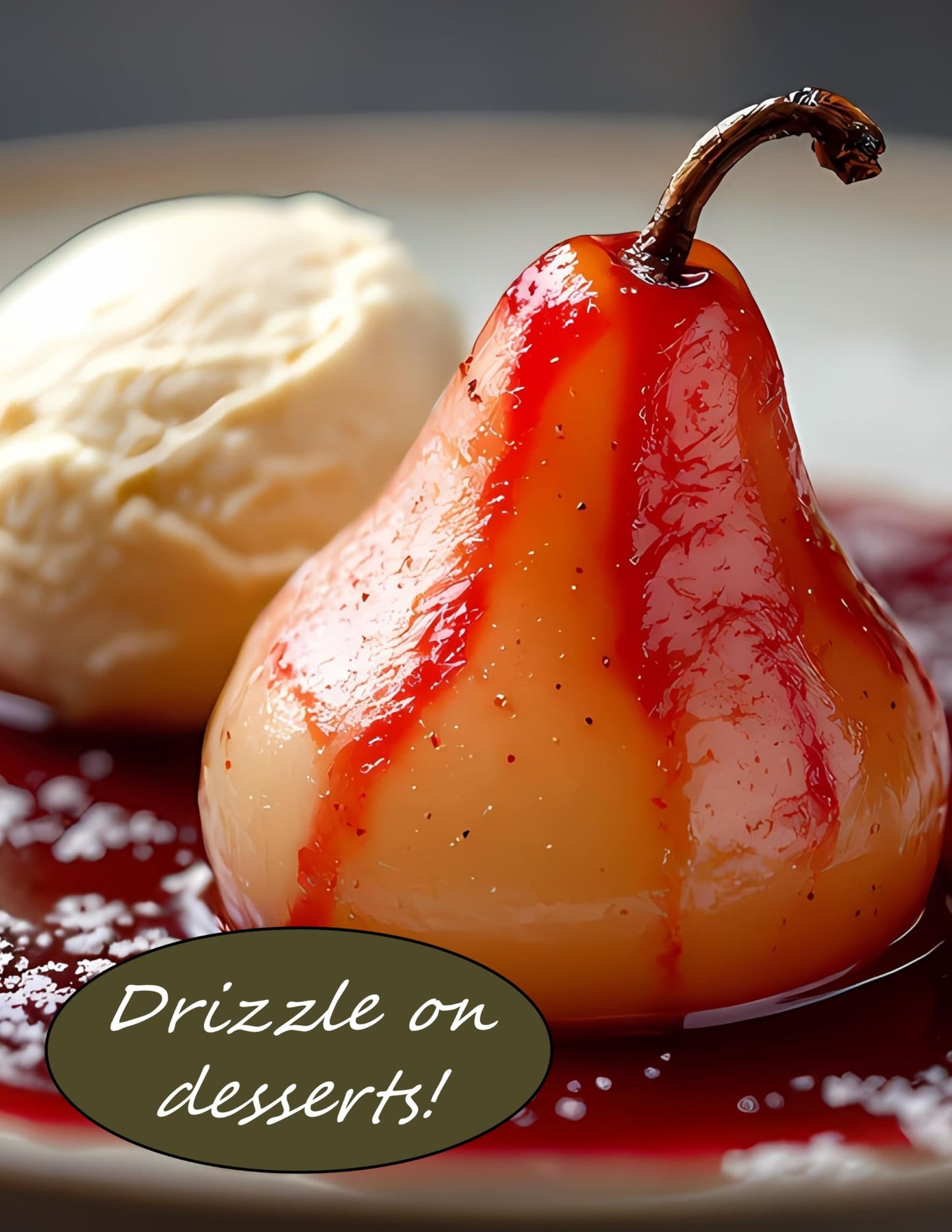 Viva Oliva Pomegranate Balsamic Vinegar - Premium Quality - 375ml (12.7oz) - 100% Natural - Barrel Aged from Modena, Italy