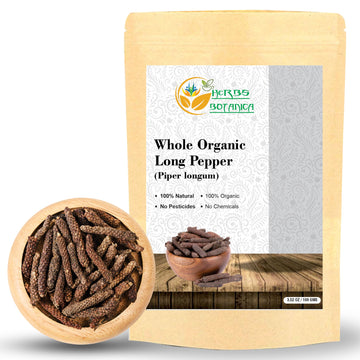Herbs Botanica Long Pepper Whole Organic Piper Longum Black Peppercorns Pippali Whole Piper Indian Pure Longum Natural Poivre Wh