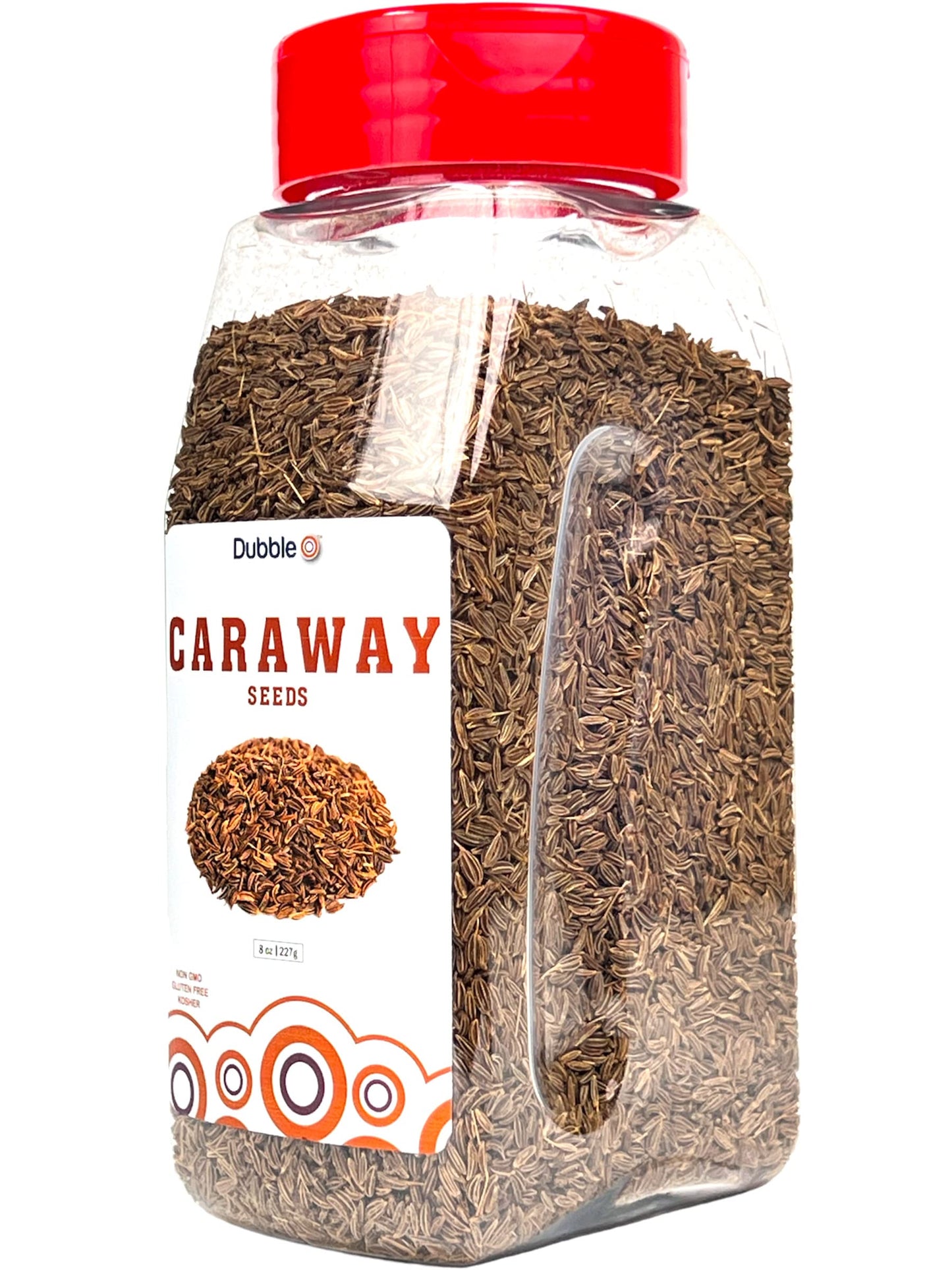 Caraway Seeds (Whole) - 8 Oz. - Non Gmo, Kosher, Halal, And Gluten Free - Dubble O Brand