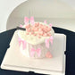 Keaziu 20 Pack Bow Cupcake Toppers Fabric and Card 2x0.05 Pink 4 for Birthday Party Decorations